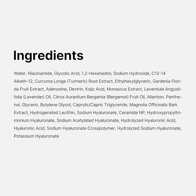 medicube Kojic Acid Turmeric Smoothing Toner for Face & Body | Lightweight Toner for Balancing Uneven Skin Tone & Texture | Niacinamide, Glycolic Acid for Clear Glass Skin | 8.45 fl.oz