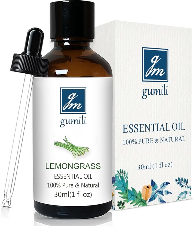 Lemongrass Essential Oil 1 Oz – 100% Pure Natural Lemongrass Oil for Diffuser