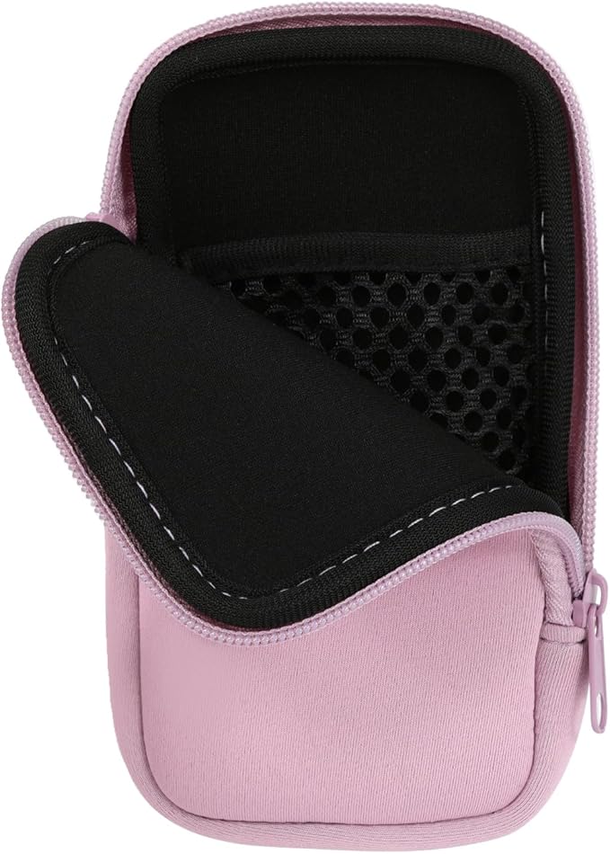 Tampon Storage Bag, Neoprene Tampon Organizer Case with Zipper Small Pouch for Feminine Products Portable Period Bags for Women,Ladies (Light Purple, 2pcs)