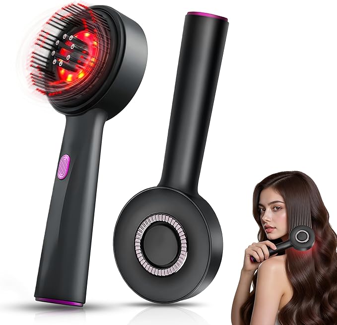 3-in-1 Rechargeable Scalp Massager Hair Growth Oil Applicator, Gentle Scratching & Kneading, IPX7 Waterproof, Electric Head Massage Tool for Home Spa, Portable Scalp Brush for All Hair Types
