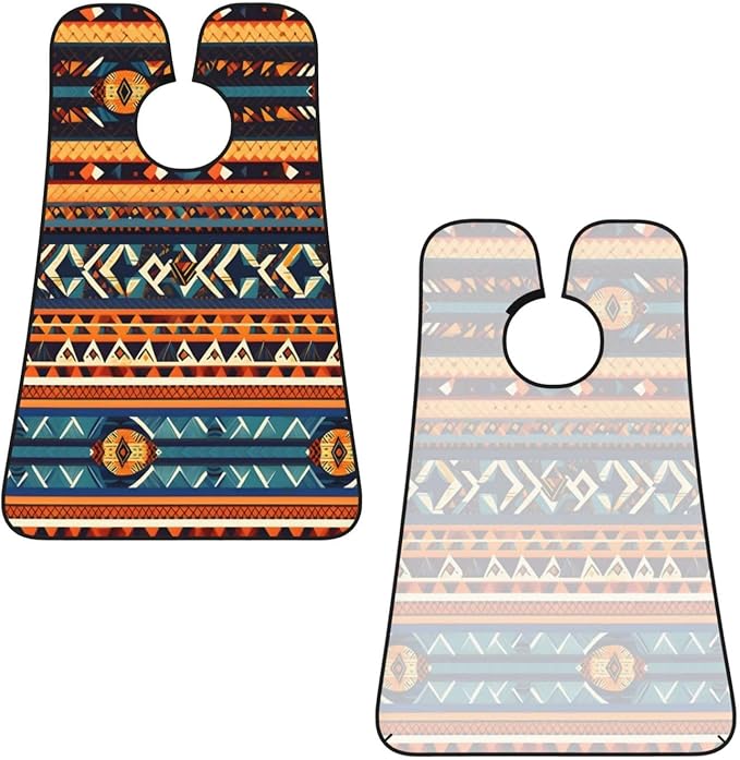 Fall Pumpkin Print Beard Bib Shaving Apron, Beard Hair Trimming Cape Gift For Dad