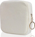 Sanitary Napkin Storage Bag, Preppy Corduroy Period Bag for Women, Cute Portable Period Pouch with Zipper, Sanitary Pads Bag Tampons Holder for Purse, First Period for Women Ladies
