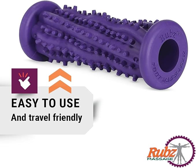 Due North Foot Rubz Combo Pack, Original Foot Rubz & Foot Massage Roller, 0.6 lb., multi colored, 2 piece set, (DNFCP3