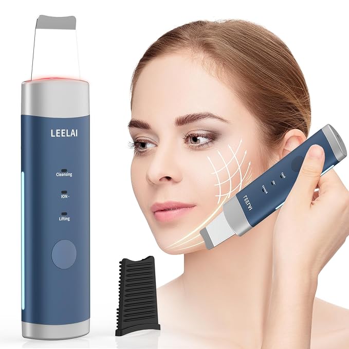 Skin Scrubber Face Spatula Skin Spatula Pore Cleaner Blackhead Remover Tools for Facial Deep Cleansing-3 Modes