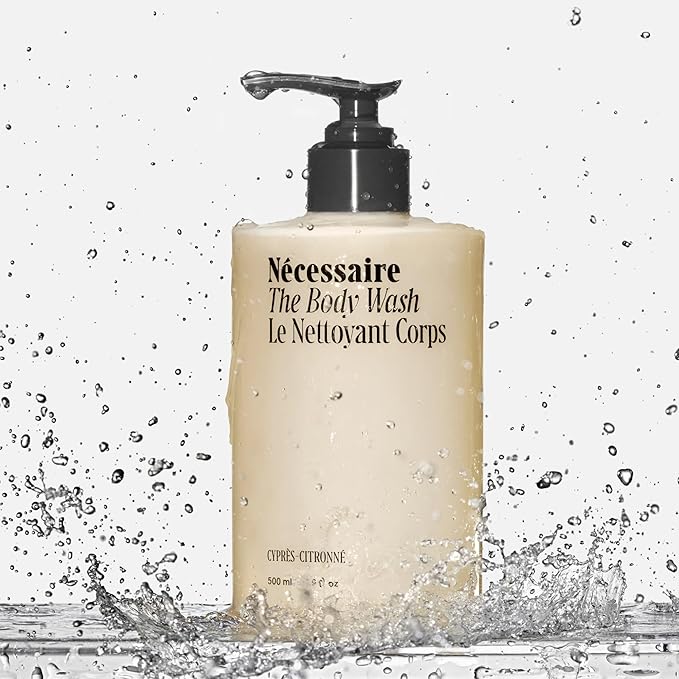 Nécessaire The Body Wash Cyprès-Citronné - Multi-Oil Shower Gel Body Wash for Women + Men. Non-Comedogenic + Hypoallergenic for Sensitive Skin with Niacinamide. 500ml/16.9 fl oz