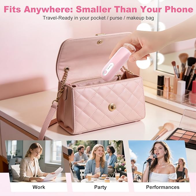 Visible Heated Eyelash Curler, Rechargeable Electric Eyelash Curlers 10S Fast Heat, Safe Anti-Burn Mini Heat Eye Lash Curler 24Hrs Long Lasting Natural C Curl Lashes (Pink)