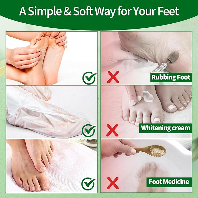 5 Pack Moisturizing Foot Mask,Hydrating Foot Masks for Dry Cracked Feet,Moisturizing Socks Dry Skin Moisturizer for Soft and Smooth Touch Feet,Foot Care Spa Gifts for Women Men Easter Basket Stuffers
