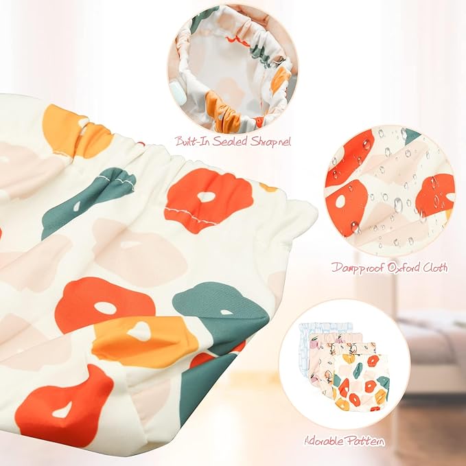 CANIPHA Pocket Cosmetic Bag, Waterproof Portable Small Makeup Bag No Zipper Self-Closing Small Makeup Pouch for Women Mini Makeup Bag Travel Storage for Cosmetics Headphones Jewelry