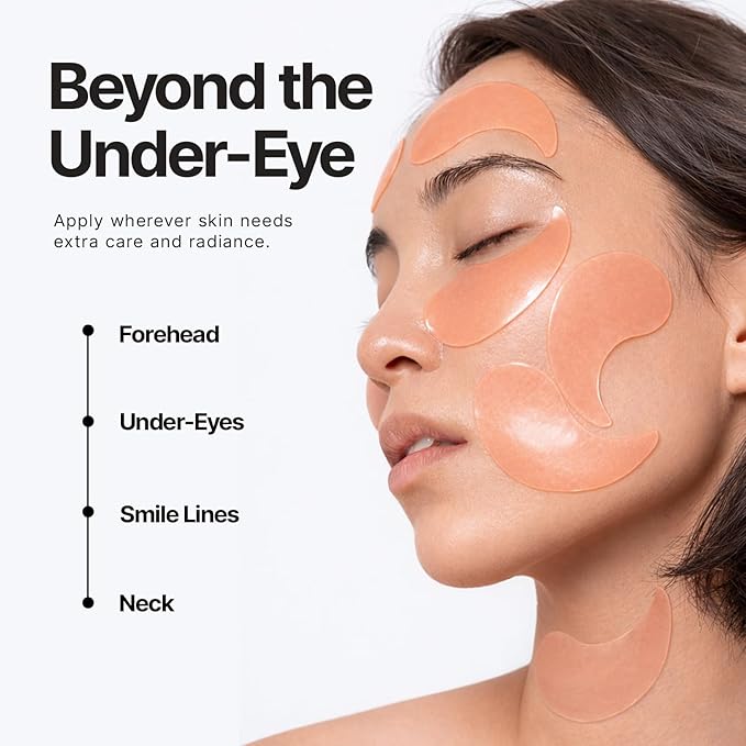 Enaskin Naturals Under Eye Patches for Dark Circles: 30 Pairs PDRN & Peptide Eye Gels Mask - Reduce Wrinkles Puffy & Bags - Skin Treatment Pads - Anti Aging Moisturizer For Women (Salmon Pink)