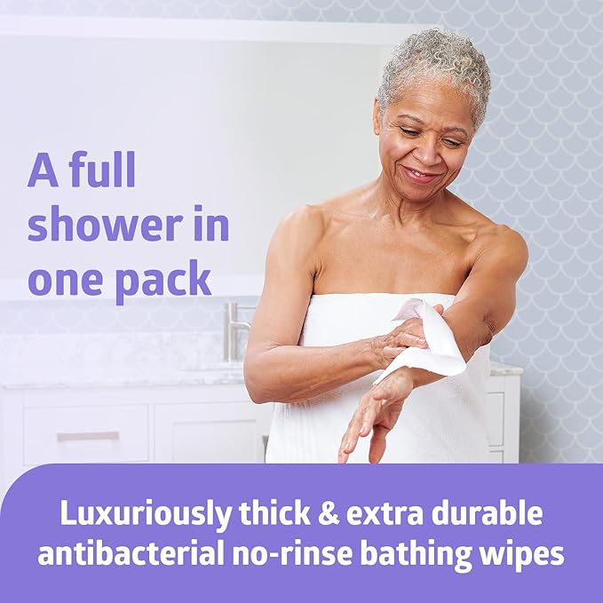 Medline MSC095101H Readybath Luxe Total Body Cleansing Heavyweight Washcloth, 1 Pound