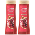Caress Body Wash, Tahitian Pomegranate & Coconut Milk, Moisturizing Body Wash for Renewed, Glowing Skin, Exfoliating Body Soap Liquid, 20 Fl Oz (Pack of 2)