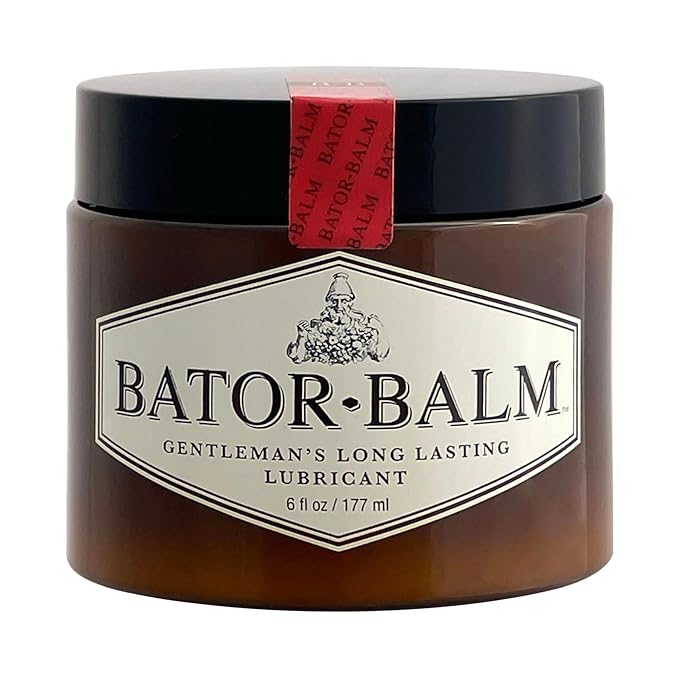 Bator Balm (Regular) Gentlemen's Long Lasting Moisturizing Lubricant. Easy Clean Up Oil Based lube. Just Wipe and go!