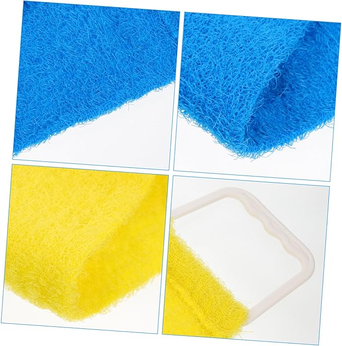 Double Sided Natural Bath Scrubber Massage Towel with Strong Exfoliating Pull Back Strap for Men and Women Long Back Scrubber Belt for Promotes Smooth Skin and Random Random Color