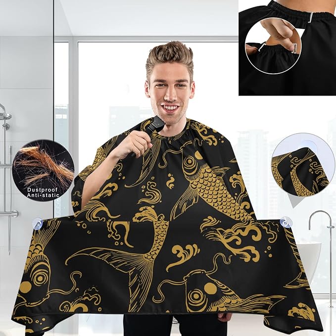 visesunny Professional Barber Cape Polyester Hair Cutting Salon Cape Apron Anti-Static Beard Bib