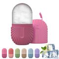 Ice Roller For Face And Eye, Reusable Ice Face Roller, Facial IceRoller, IceGlobes For Faces, Silicone Massage IceMold, IceRoller Skin Care Tool, Massage Facial Ices Tray For Women Girl (rose)