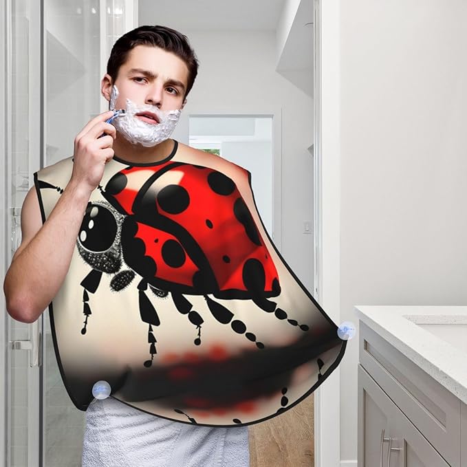 Colorful Giraffe Fans Lovers Print Beard Bib Shaving Apron, Beard Hair Trimming Cape Gift For Dad