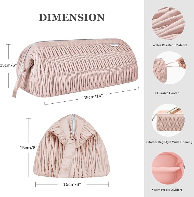 Leudes Dyson Airwrap Travel Case for Shark Hair Dryer Airstraight Flex Style Hair Attachment Tool Organizer Accessories Air Wrap Flat Curling Iron Carrying Case (Pink)