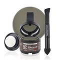 SOVONCARE Wet Hairline Powder for Women & Men - Hair Root Touch Up Powder for Grey Coverage, Thinning Hair & Bald Spots, Stays All Day - Instant Root Cover Up, Includes Brush（Medium Brown 0.14 Oz）