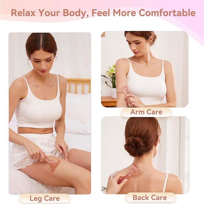 Scalp Massager Handheld Comb Resin Relax Massage Tool - Manual Relaxation Tool for Soothing Head Massage, Nose Sculpting&Jaw Lifting,Self Gifts for Women Men,Prop 65 Tested,Set of 3