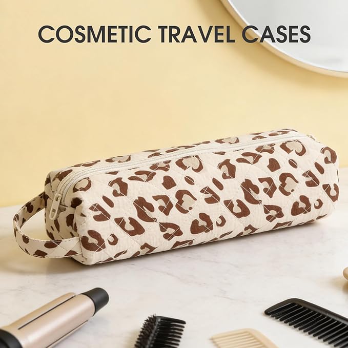 2PCS Portable Quilted Hair Tools Travel Bag for Curling Irons, Flat Irons, Hair Dryers & Styling Tools – Travel Case for Shark Airwrap, Revlon, Large Styling Tool Storage Case