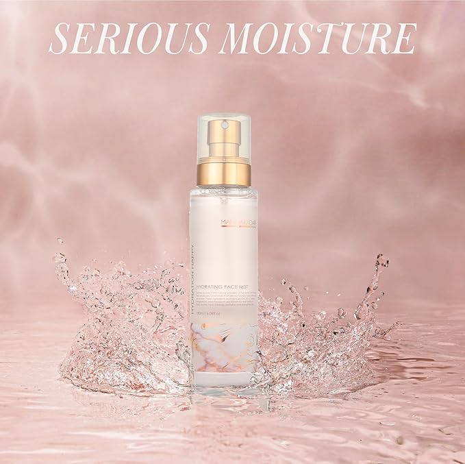 Manna Kadar Beauty Hydration Happy Hydrating Face Mist, 180ml - Preps Skin & Sets Makeup, Provides Moisture, Keep Skin Hydrated & Healthy, Sea Botanicals, Invigorating, Refreshing, Breathable