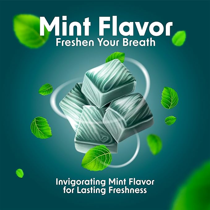 GigaJaw Jawline Gum - 15X Hardness for Effective Facial Exercise- Mewing Jaw Gum | Mint Flavor | Sugar-Free, Calorie-Free | Pack of 30 Pieces
