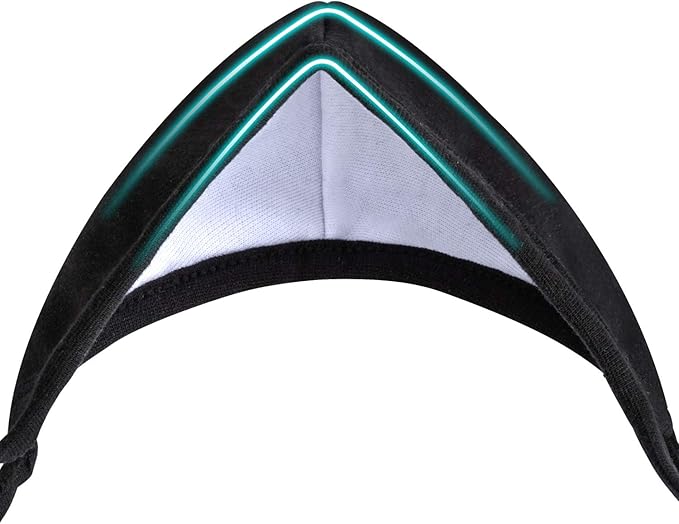 Pack 8 Black Dust Mouth Mask - All Cotton Covering - Reusable Cloth Comfy Breathable Material Black Pack 8pcs