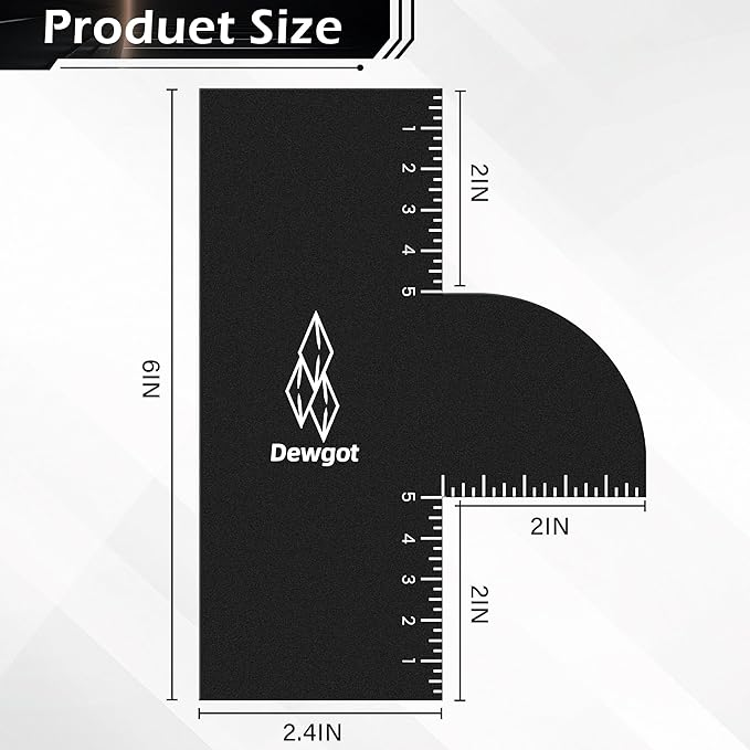 Enhancement Card for Barbers with Measurement Indicators, Reusable Barber Hairline Shaping Tool and Color Spray Edge Line Up Tool (1PCS)