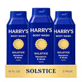 Harry's Men's Body Wash - Solstice Scent - (3 Pack) 18 fl oz - Shower Gel for Men - No Parabens, Sulfates, or Dyes