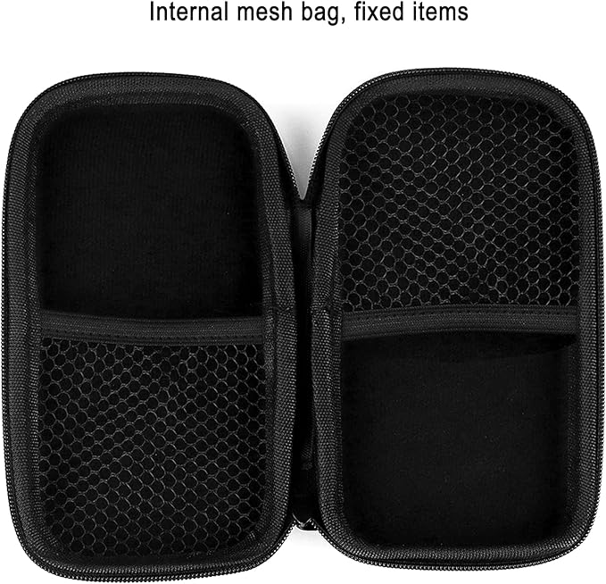 Tuciyke Tampon Storage Bag,Black Tampon Organizer Bag with Zipper Pack of 2 Small Pouch for Feminine Products 6.3x3.3x1.2inches Portable Period Bags for Women,Ladies
