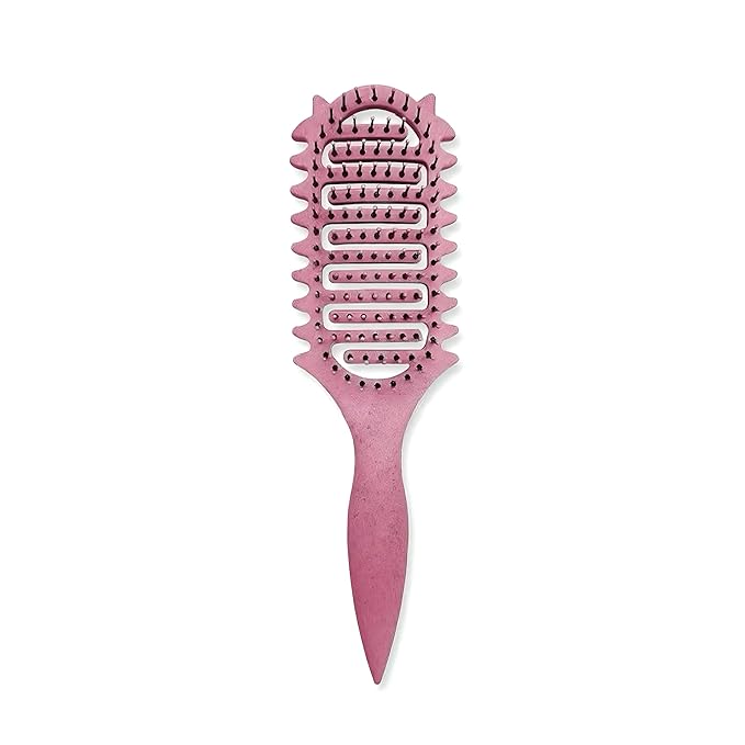 Curl Defining Brush,2026 Vented Hair Brush for Detangling Styling,Curl Defining Brush,Shaping And Defining Curls For Women And Men(Pink)