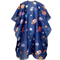 FEBSNOW Kids Hair Cutting Cape, Professional Kids Barber Cape Cartoon Pattern Apron with Adjustable Closure for Children Salon Barber Supplies