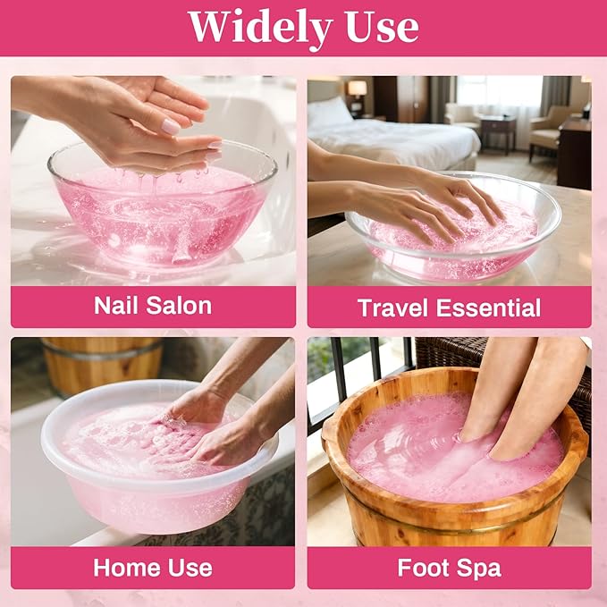 Manicure Spa Tablets 8oz -Pomegranate Soak Balls, Moisturizing Tablets, Cuticle Softener for Foot and Hand Soak Pedicure Spa Supplies Manicure Tools Nail Salon & Tavel Esenntial（40count）