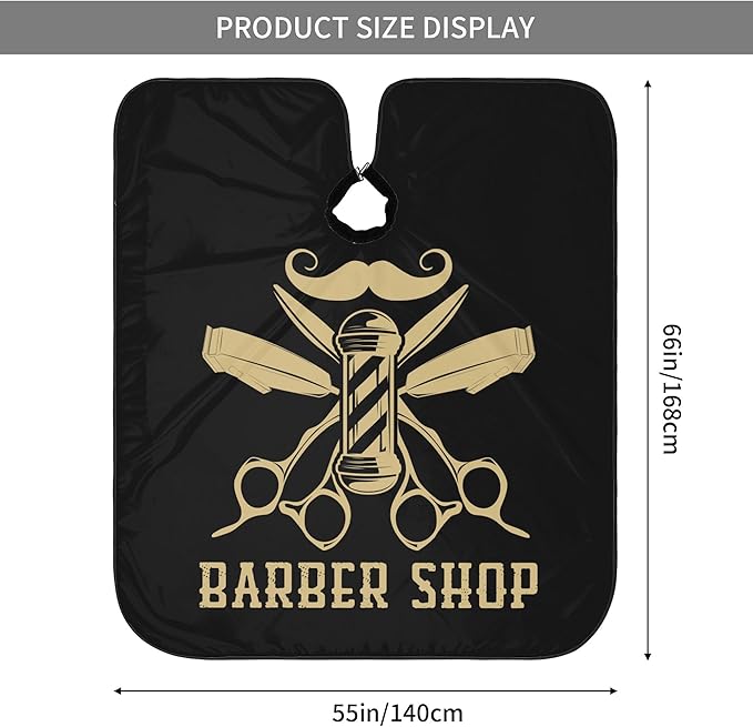 Adult Barber Cape, Professional Salon Haircut Capes, Haircut Kit Hairdressing Apron for Home Salon Barbershop