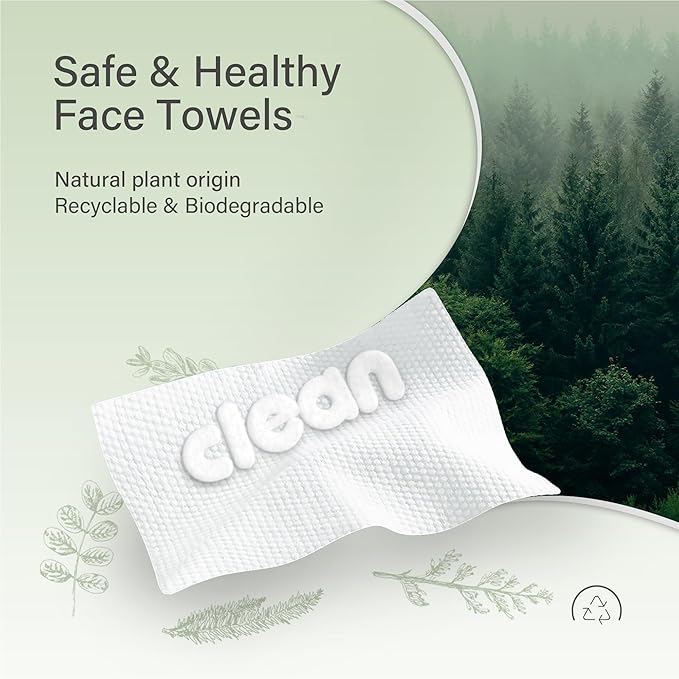 Unifree Compressed Towels I Towelettes I Dry Wipes I Makeup Remover I Facial Tissues I On-the-go Convenient Individual Pack (300 count)