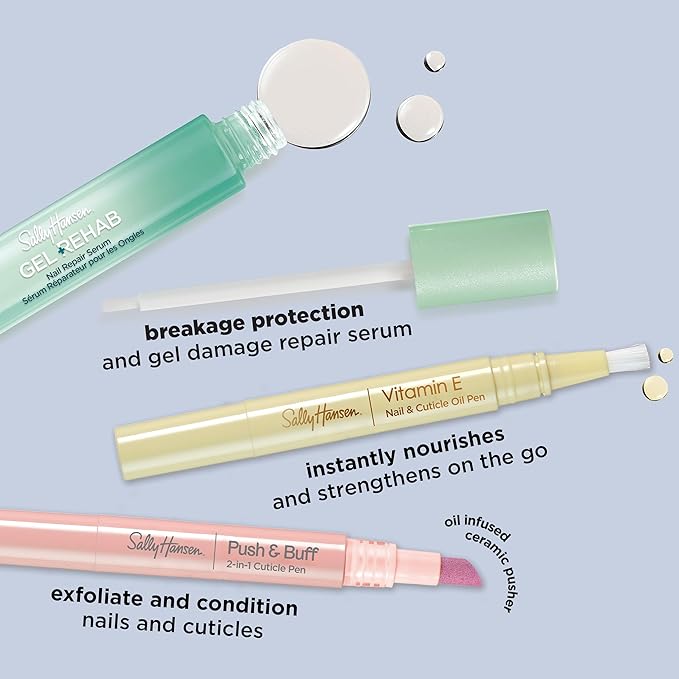 Sally Hansen Vitamin E Nail & Cuticle Treatment Pen | Hydrates and Conditions Dry Nails | Nourishing Formula with Apricot Oil | Smooth, Healthy-Looking Nails | Easy, Mess-Free Nail Care on the Go