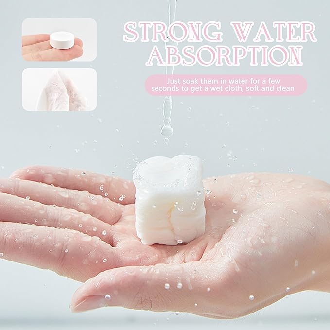 Quacc 30 PCS Disposable Compressed Towels, Portable Mini Coin Cotton Face Towe for Outdoor Travel, Home, Sports, Camping, Hiking