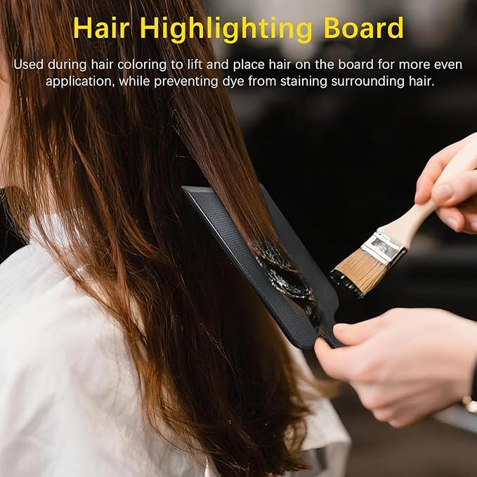 2PCS Balayage Paddle & Highlighting Boards – Long & Short Hair Dye Foil Boards for Coloring, Bleaching & Precision Hair Salon Tools