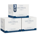 Clean Towels XL®, 100% USDA Biobased Face Towel, Disposable Face Towelette, Eczema Association Accepted, Makeup Remover Dry Wipes, Ultra Soft, 50 ct per pack, 3 Packs, 150 Ct Total