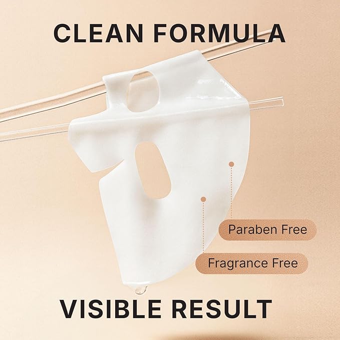 Bio Collagen Face Mask with PDRN and Hyaluronic Acid - Hydrogel Collagen Mask Overnight - Deep Hydrating, Glass Skin, Firming & Rejuvenating Skincare| 1.41oz(40g) x 4ea