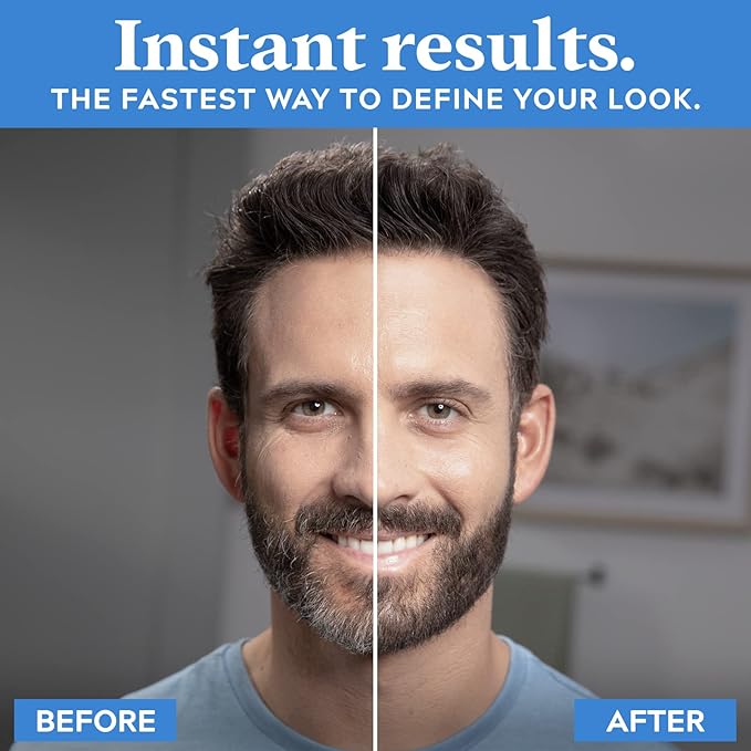Just for Men 1-Day Beard & Brow Color, Temporary Color for Beard and Eyebrows, For a Fuller, Well-Defined Look, Up to 30 Applications, Medium Brown (Pack of 2)