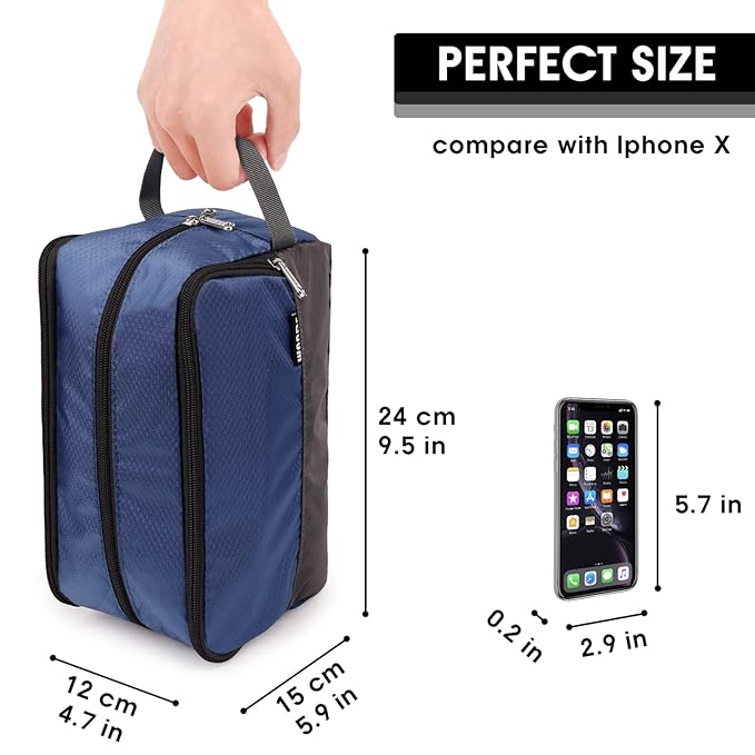 Toiletry Bag for Men Hanging Dopp Kit Water Resistant Shaving Bag Small Toiletry Bag for Traveling (royal blue)