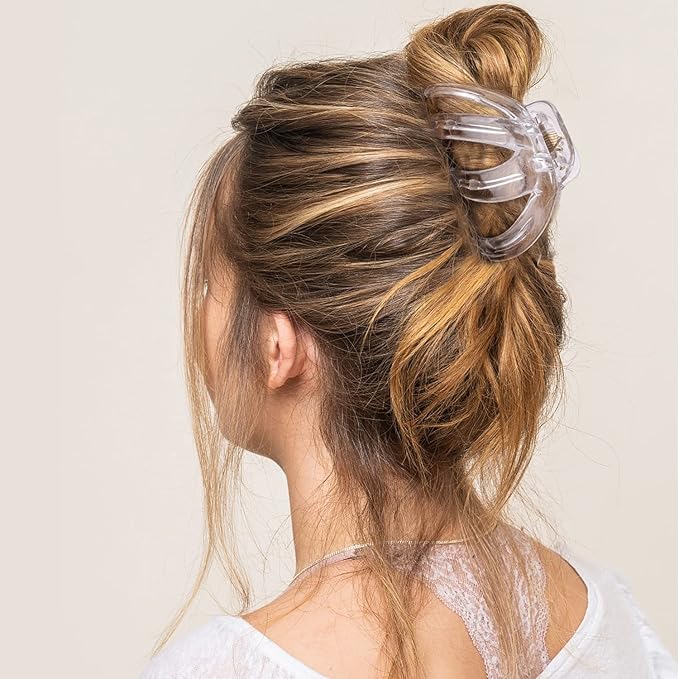 4PCS Extra Large Strong Hold Hair Clips for Thick and All Hair Types - 3.15" Jumbo Premium Octopus Claw Clips for Women and Girls