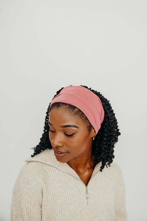 Maven Thread 4" Wide Workout Headbands for Women (2 Pack) – Non-Slip Sweatbands for Gym, Running & Yoga