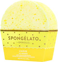 Spongelato Loofah Exfoliating Body Scrubber by Spongelle | Infused with Body Wash | Bath & Shower Loofah for Women | 14+ uses | Limone (Lemon) Gelato Inspired