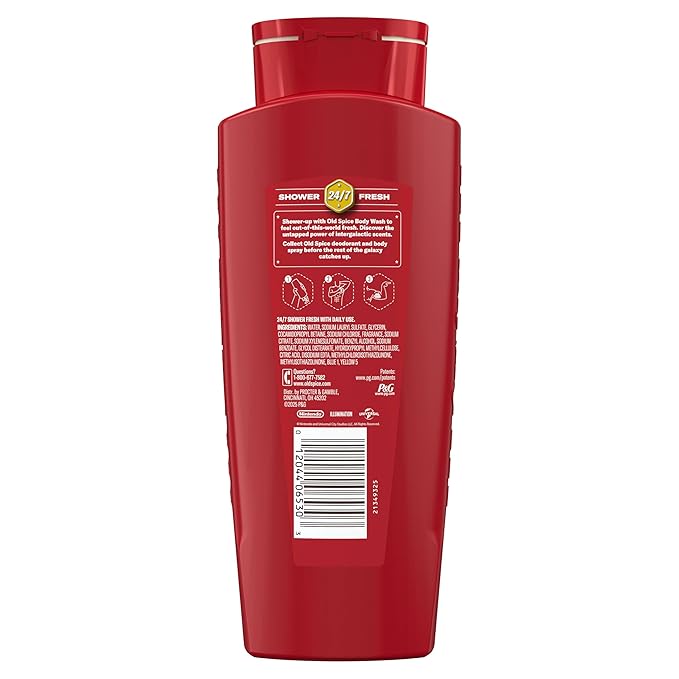 Old Spice Body & Face Wash for Men, x The Super Mario Galaxy Movie, 3X Defense, 24/7 Shower Fresh with Long Lasting Scent, Smell Super with Brooklyn Bounce, Smashed Fruit Scent, 24 oz