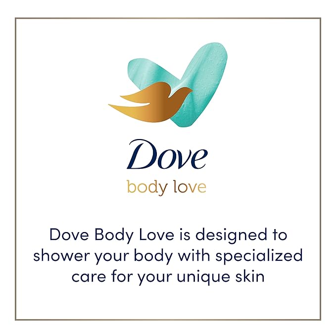 Dove Body Love Body Polish Exfoliate Away 3 Count for Rough, Bumpy Skin Body Scrub with AHAs for Silky Smooth Skin 12 oz