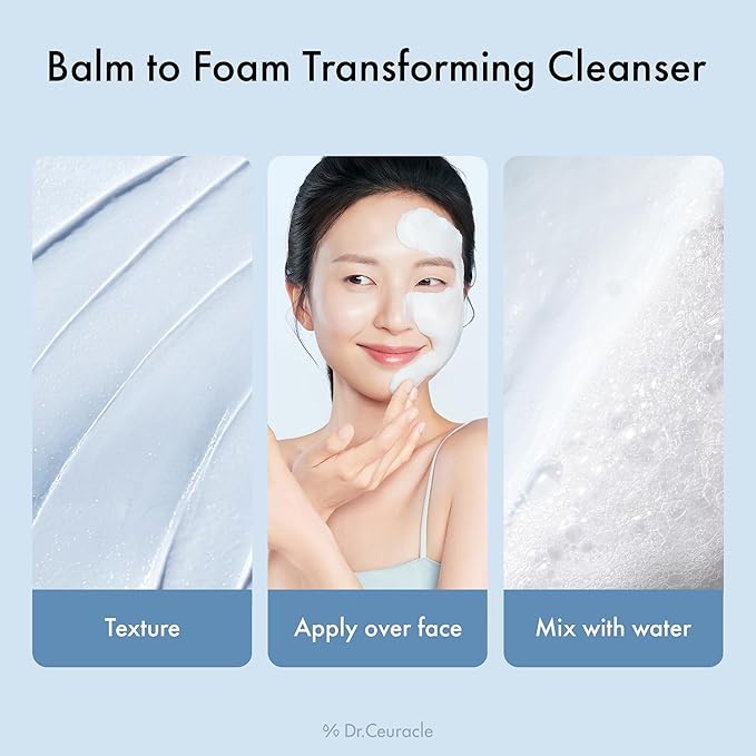 Dr.Ceuracle Hyal Reyouth Melting Foaming Balm - Cleansing Balm to Foam with Hyaluronic Acid, Moisturizing Makeup Remover & Wash-Off Mask, Korean Skincare (100 ml / 3.38 fl. oz.)