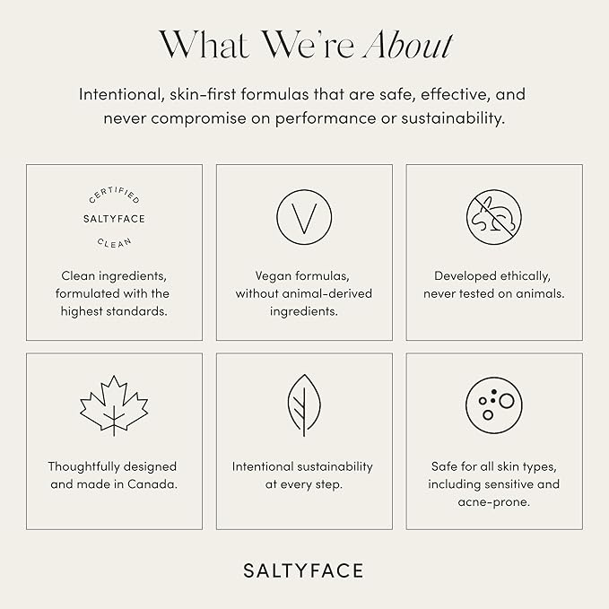 SALTYFACE - Tanning Water (Medium to Dark) - Self Tanner for Face, Neck, Ears, Chest - No Color Transfer - Oil Free, Fragrance Free - Streak-Free, Non-Clogging - Vegan Skin Care - 1 FL OZ (30 ML)