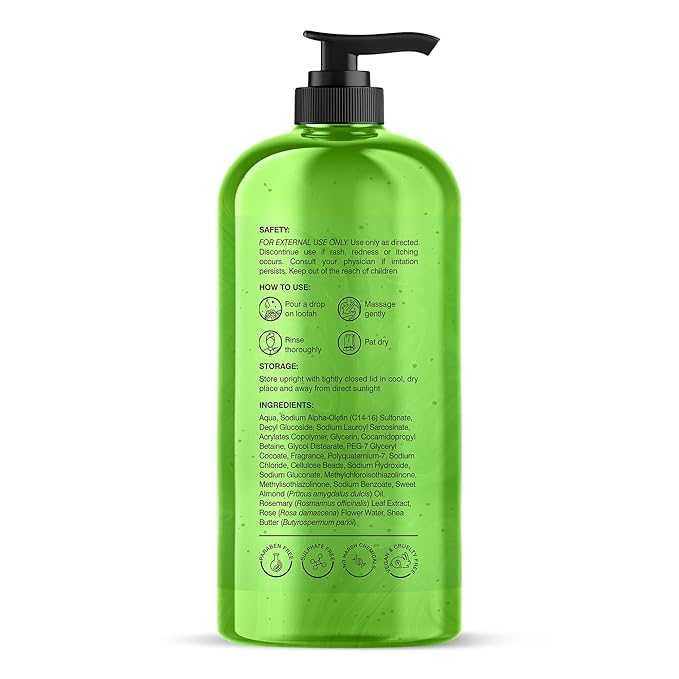 Botanic Hearth Calendula & Salicylic Acid Body Wash – Exfoliating Shower Gel with Neem Leaf Extract & Vitamin E, Clarifying Cleanser, Sulfate & Paraben Free – 16 fl oz